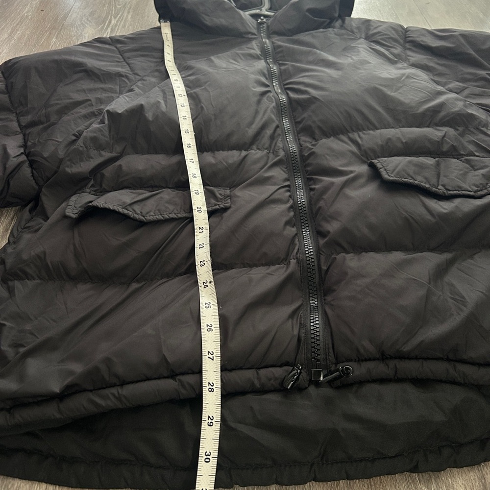 Zara Oversized Black Puffer Jacket - Picture 6 of 10